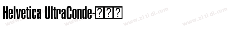 Helvetica UltraConde字体转换